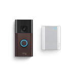 Ring Venetian Bronze Battery Video Doorbell plus Chime