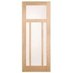 Corinthian 2040 x 820 x 35mm Internal Door White Oak Moda Translucent Glass AMODG21 - 820mm