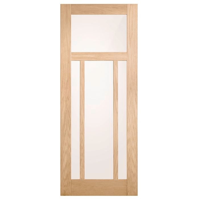 Corinthian 2040 x 820 x 35mm Internal Door White Oak Moda Translucent Glass AMODG21 - 820mm