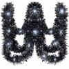 P&P Blue Christmas Tinsel Garland 5m Long Battery Operated LED Lights Decor