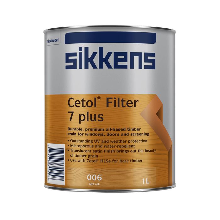 Sikkens 1L Light Oak Cetol 7 Filter plus Timber Stain