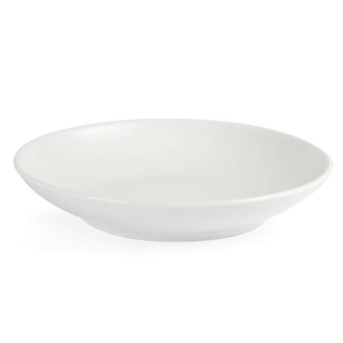 Olympia Deep Plates Whiteware 6 Pack 260mm Commercial Kitchen Dinnerware Tableware