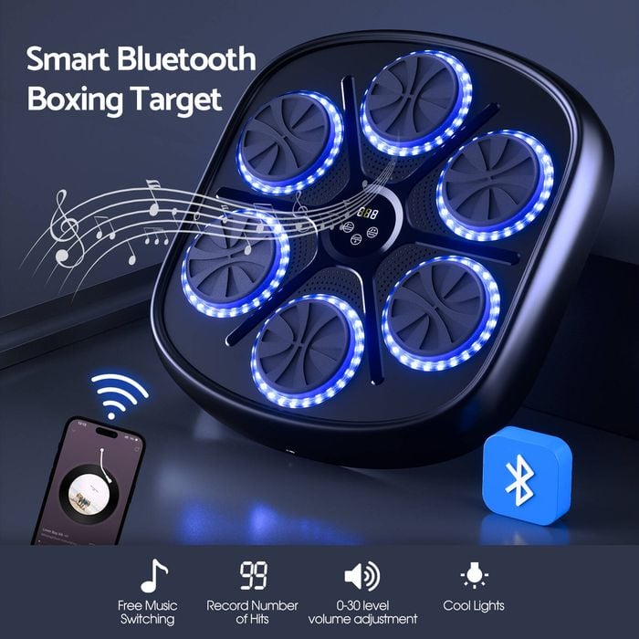 ADVWIN Punching Equipment Music Boxing Machine for Kids Adults