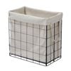 Boxsweden 58 x 33 x 58cm Grey Wire Foldaway Laundry Hamper