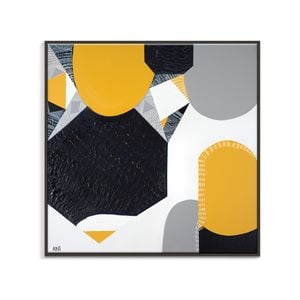 Artist Lane "Sunburnt Country 1" by Ani Ipradjian - 61x61cm Black Framed Canvas