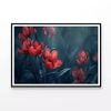 Close-Up of Red Tulip Flowers  Print 100% Australian Made 90x60cm  (Poster)