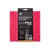 LickiMat Classic Buddy Boredom Buster Dogs & Cats Slow Feeder Mat Pink