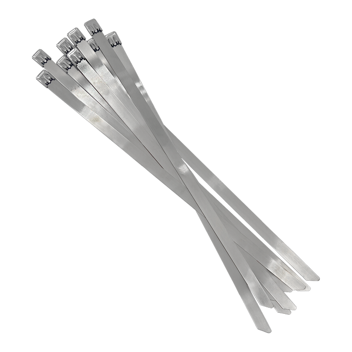 Stainless Steel Cable Ties 360mm X 4.6MM DOUBLE BALL 316SS 10Pk.