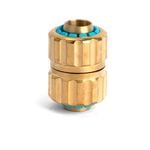 Holman 18mm Brass Grip N Lock Hose Joiner