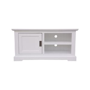 Laelia ETU Entertainment TV Unit 120cm 1 Door Solid Acacia Wood Coastal - White