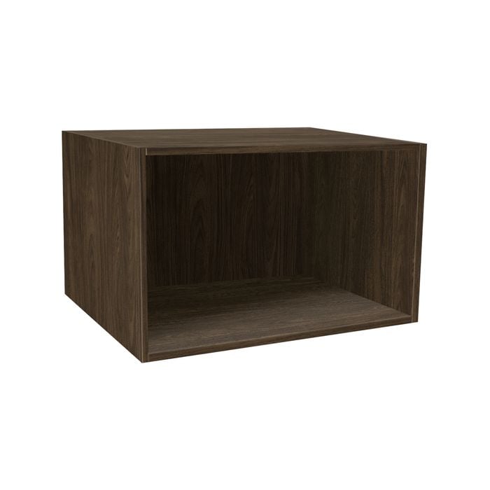 Kaboodle 600-699mm Walnut Customisable Deep Open Slimline Shelf