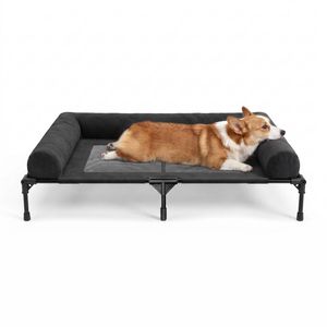 Advwin Elevated Dog Bed Heavy Duty Bolstered Large Pet Raised couch Sofa
