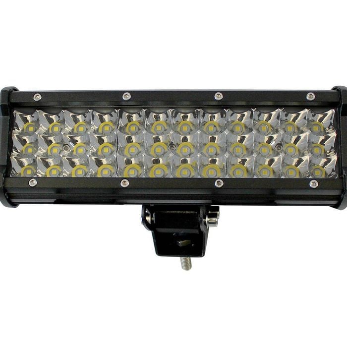Elinz 10" LED Work Driving Light Bar 3 Rows Spot Offroad 12V 24V Truck 4WD