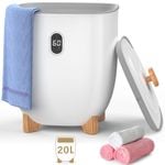 Advwin 2 in 1 Towel Warmer & Dryer Bucket, 20L 1000W Fast Drying, Self-Sterilizing Towel Heater, with Aroma Tray & Drain Pan