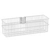 Flexi Storage Home Solutions Large White Double Slot Wire Basket