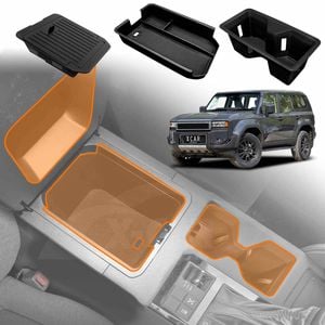 Centre Console Organizer Tray for Toyota Prado 250 Series GX/GXL without Cool Box 2024-Onwards Armrest Storage Box Cup Holder