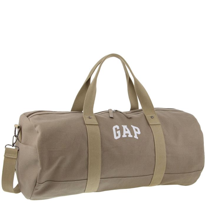 GAP Unisex Travel Canvas Overnighter/Duffle Barrell Bag 57x29cm Khaki