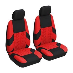 Catzon Car Seat Covers Front Seat Universal Airbag Compatible Protector-Red