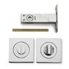 Lemaar 53mm Chrome Plate Square Privacy Set