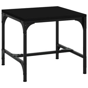 vidaXL Coffee Table Black Engineered Wood Bedside Table Centre Couch End Table