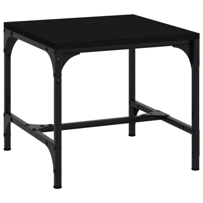 vidaXL Coffee Table Black Engineered Wood Bedside Table Centre Couch End Table