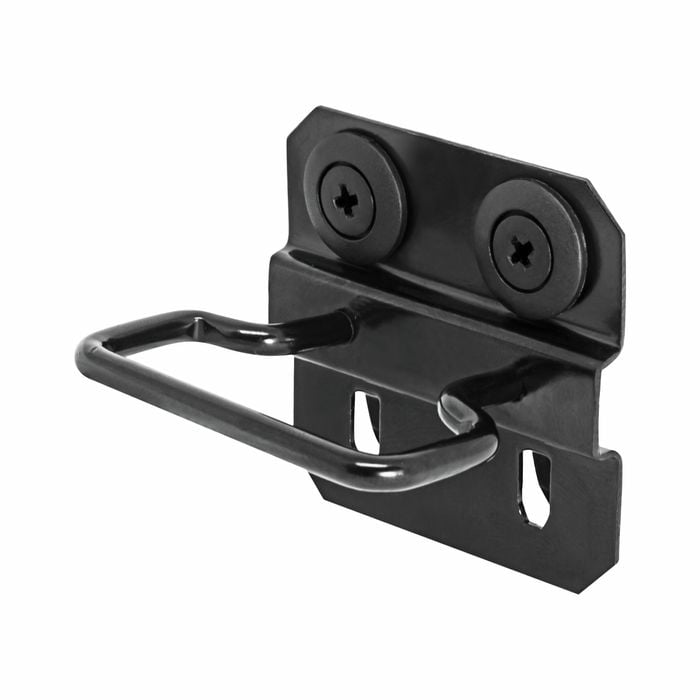 Pinnacle Gloss Black Heavy Duty Pegboard Tool Holder - 6 Pack