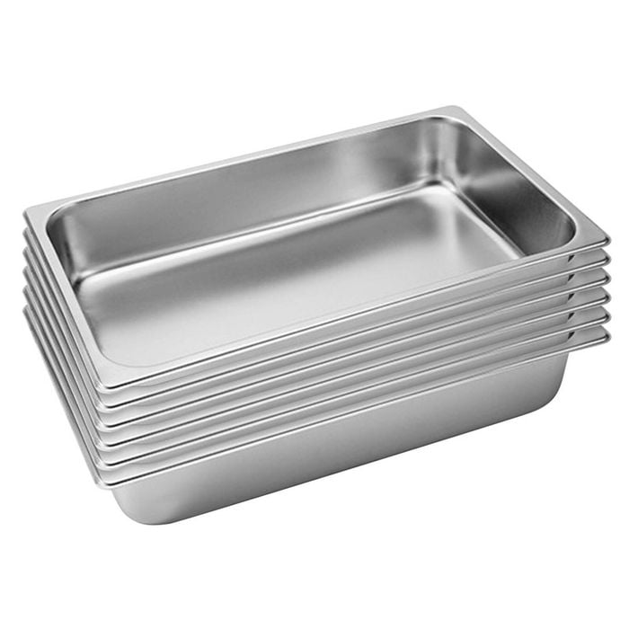 SOGA 6X 1/1 GN Pans Stainless Steel 10cm Deep