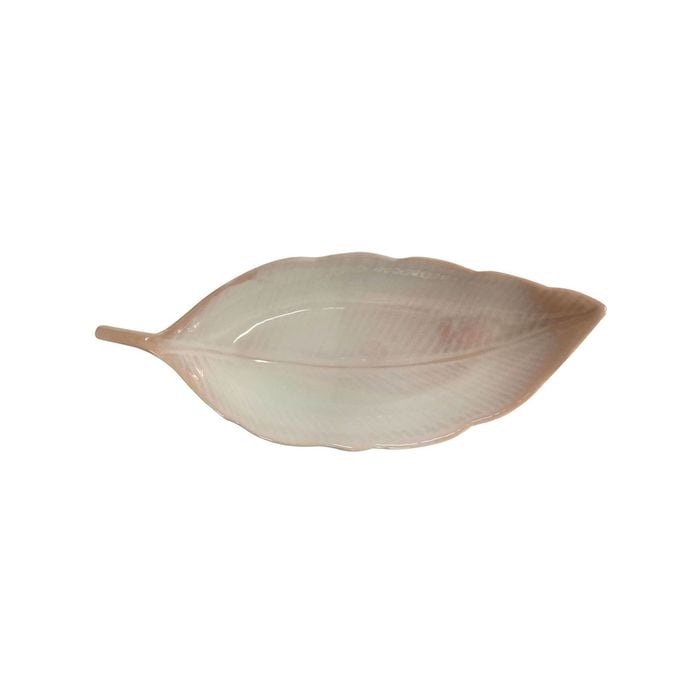 Urban Lyra 37cm Ceramic Long Leaf Plate Home Decor Display - Blush
