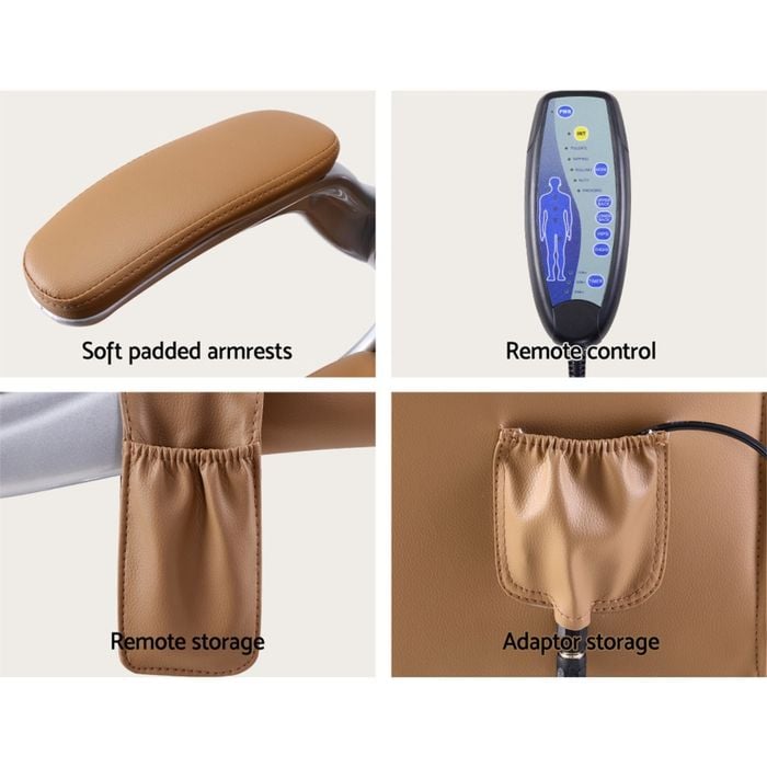 Artiss Massage Office Chair Espresso - Bunnings Australia