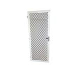 ProtectorAl 860 x 1980mm White Fixed Grille Screen Door