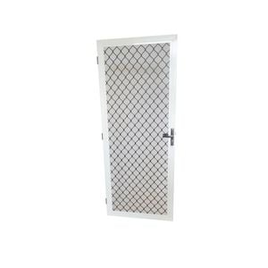 ProtectorAl 860 x 1980mm White Fixed Grille Screen Door