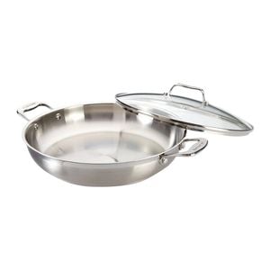 Iconix Stainless Steel Chef Pan With Lid 32cm Baccarat