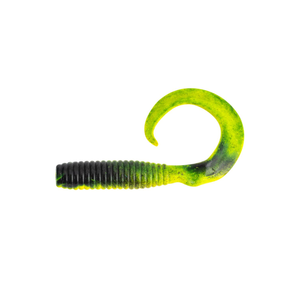 Berkley Gulp Grub 6" Soft Plastic Fishing Lure Black Chart Fuse