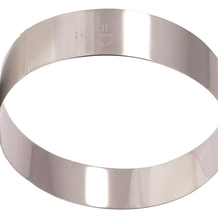 Matfer Bourgeat Stainless Steel Cake Ring - 220x35mm