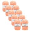 10x Malli Sherbet Orange Blend Basic 100g Knitting Yarn Acrylic/poly