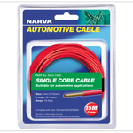 Narva 15m x 3mm 10A Red Single Core Cable - Red