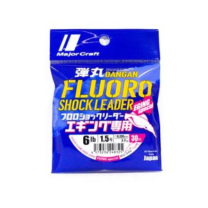 Majorcraft Dangan Eging Fluorocarbon Shock Fishing Leader 30m Clear 6lb