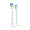 2pc Philips Sonicare W2 Optimal White Brush Head White Replacement