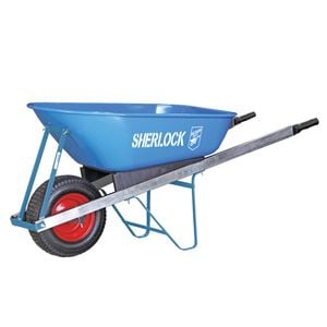 Sherlock 100L Steel Tray Wide Wheel Wheelbarrow