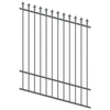 ProtectorAl 0350-1200W x 1500H Monument Spear Top Pool Fence Panel Raked Up to 15º