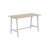 Olg Axis Trestle Bar Leaner Trestle White Frame Nordic Maple Top L3600mm X W900mm