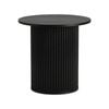 Oikiture Coffee Table Side End Tables Black
