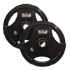 Morgan Tri-grip Rubber Coated Olympic Weight Plates (pair) [20kg]