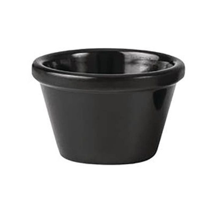 Ryner Melamine Ramekin Smooth Commercial Grade Black 45ml 63x40mm