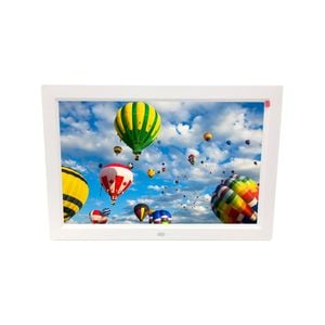 10" Digital Photo Frame with Remote - White