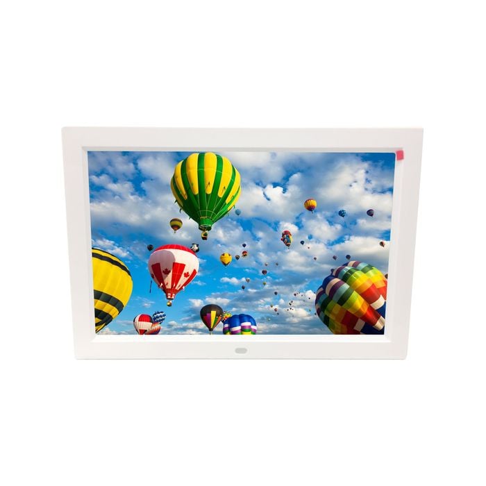 10" Digital Photo Frame with Remote - White