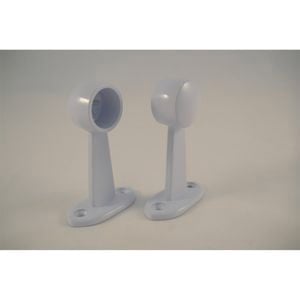 Miles Nelson End Bracket Towel Rail 19mm White