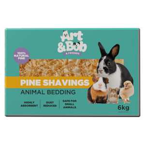 Art & Bob 6kg Pine Shavings Animal Bedding