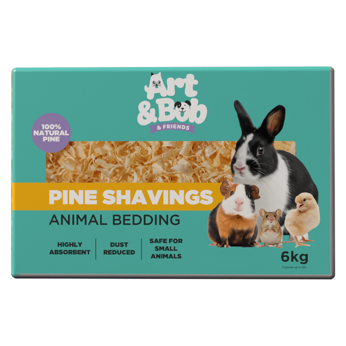 Art & Bob 6kg Pine Shavings Animal Bedding