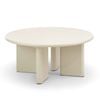Omni 80cm Ecru Putty Chunky Round Coffee Table